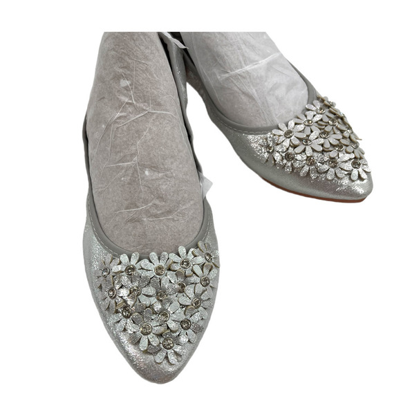 𝅺GUANSITU SILVER DAISY FLAT - Picture 1 of 6